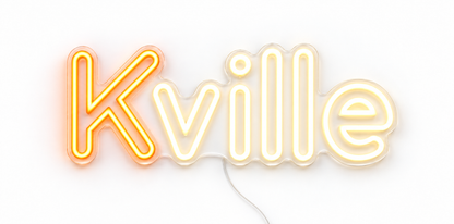 Custom designs: KVille text & rounded