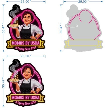 Custom Design: Momos By Usha