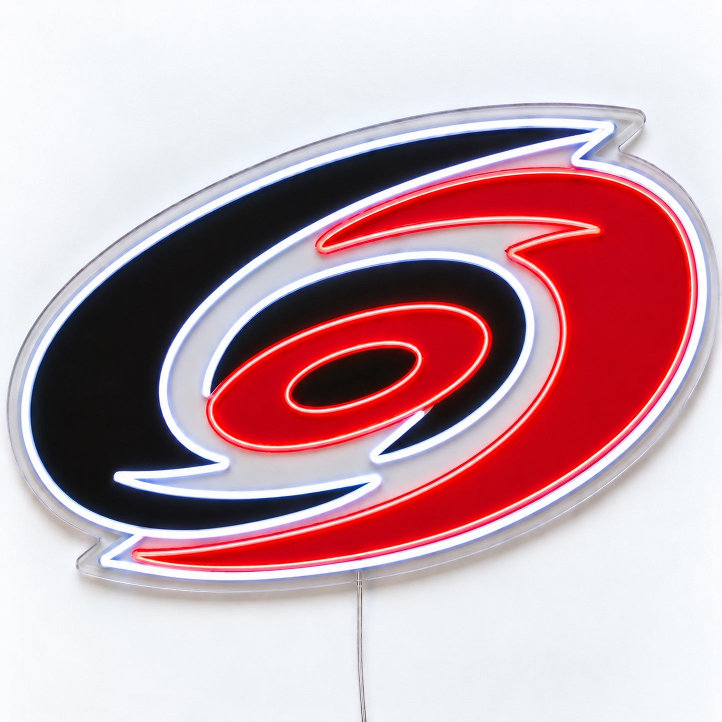 Carolina Hurricanes LED neon sign in red, black and white