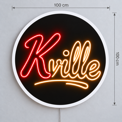 Custom designs: KVille text & rounded