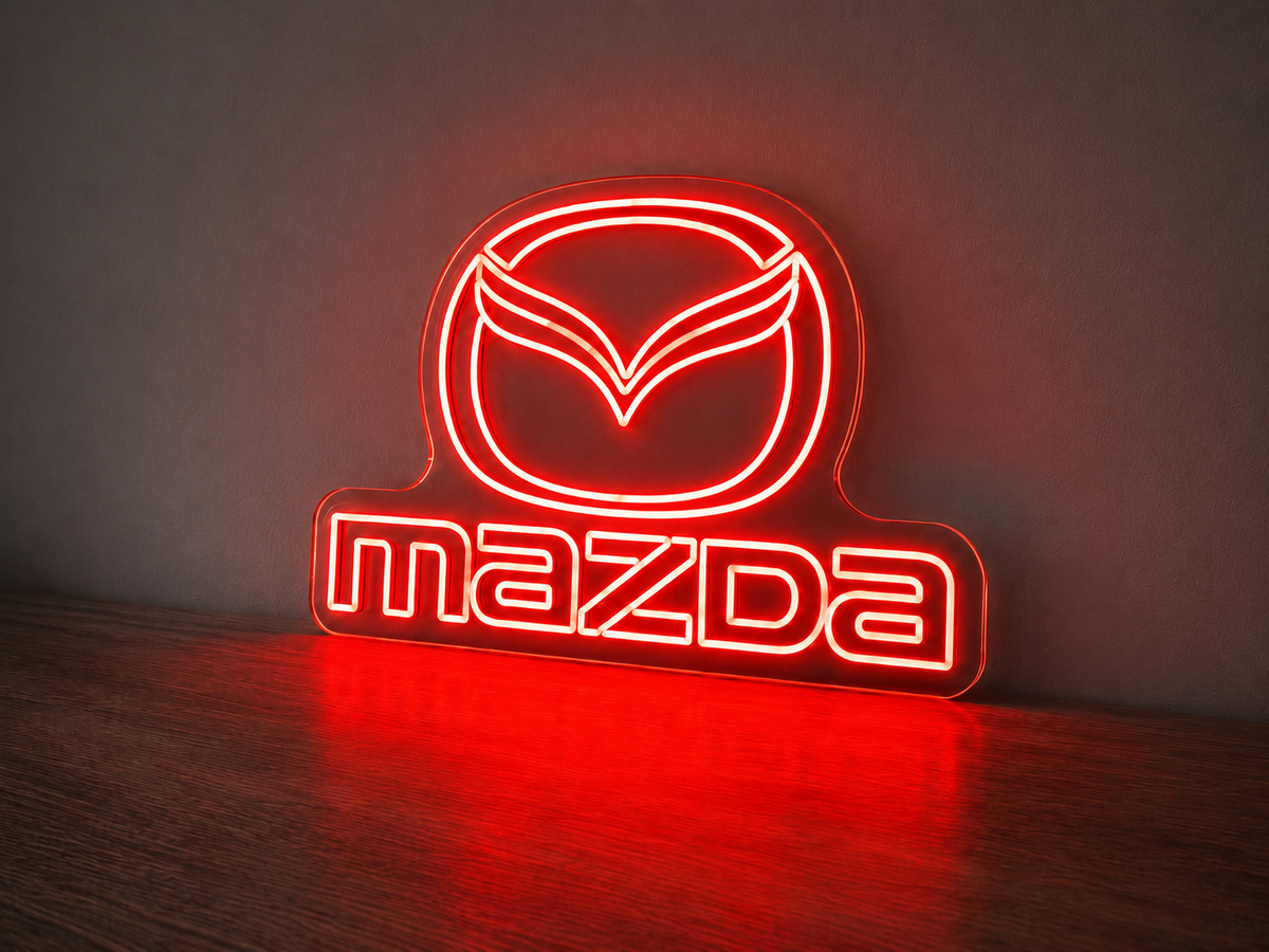 Mazda logo LED neon sign