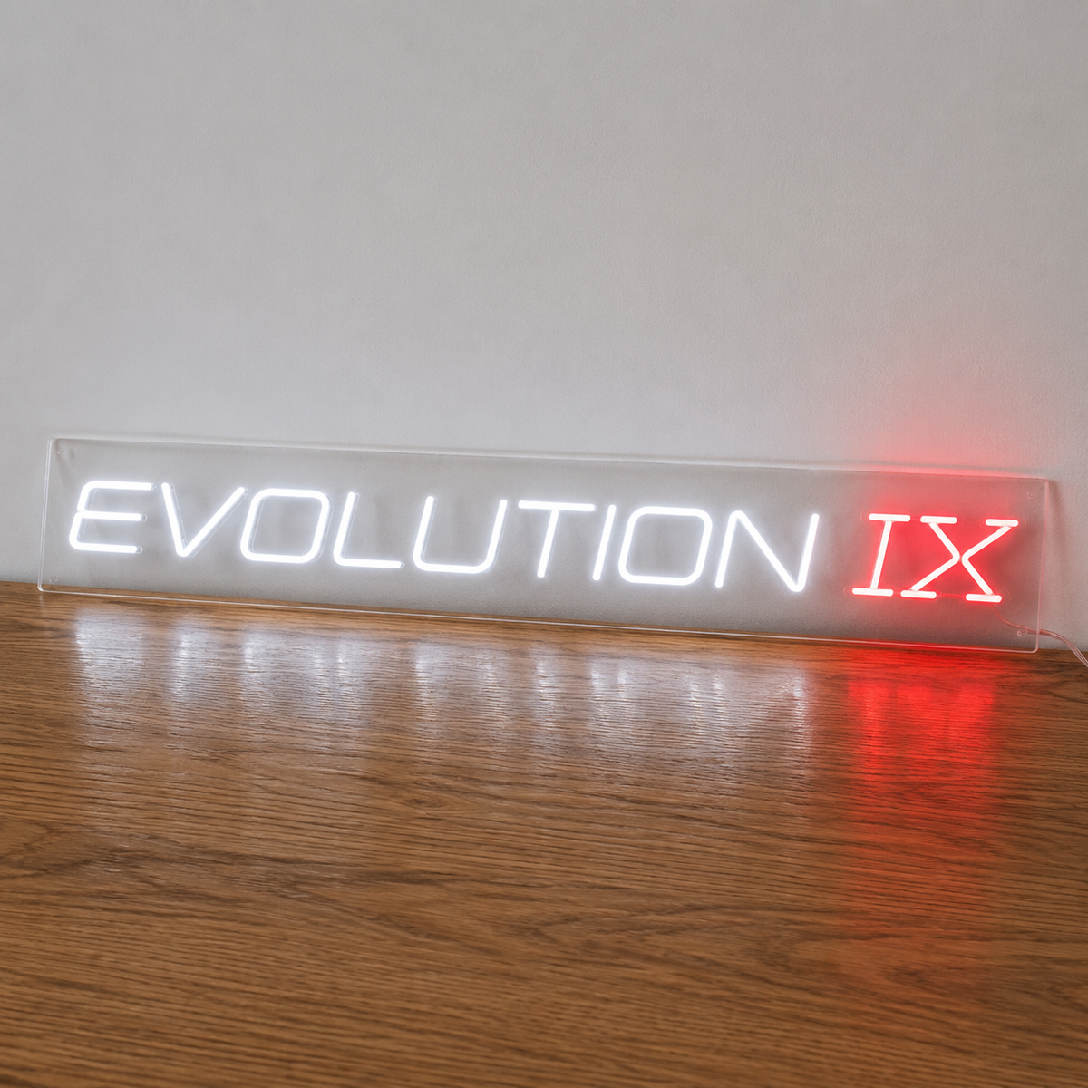 Mitsubishi Lancer Evolution IX LED Neon Sign Red white