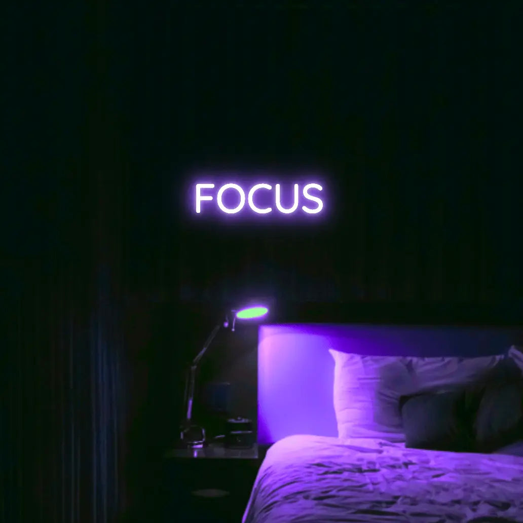 Focus LED Neon Light Sign - Neon Lanes